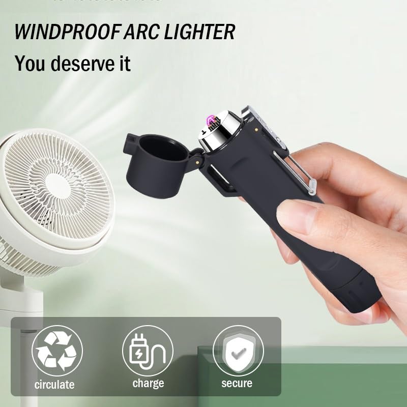 Encendedor electrónico recargable USB plasma dual arco miniatura 5