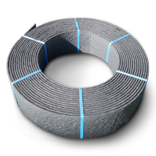 TeichVision – Stabile Rasenkante Kunststoff - Stärke 7mm (14 cm hoch x...
