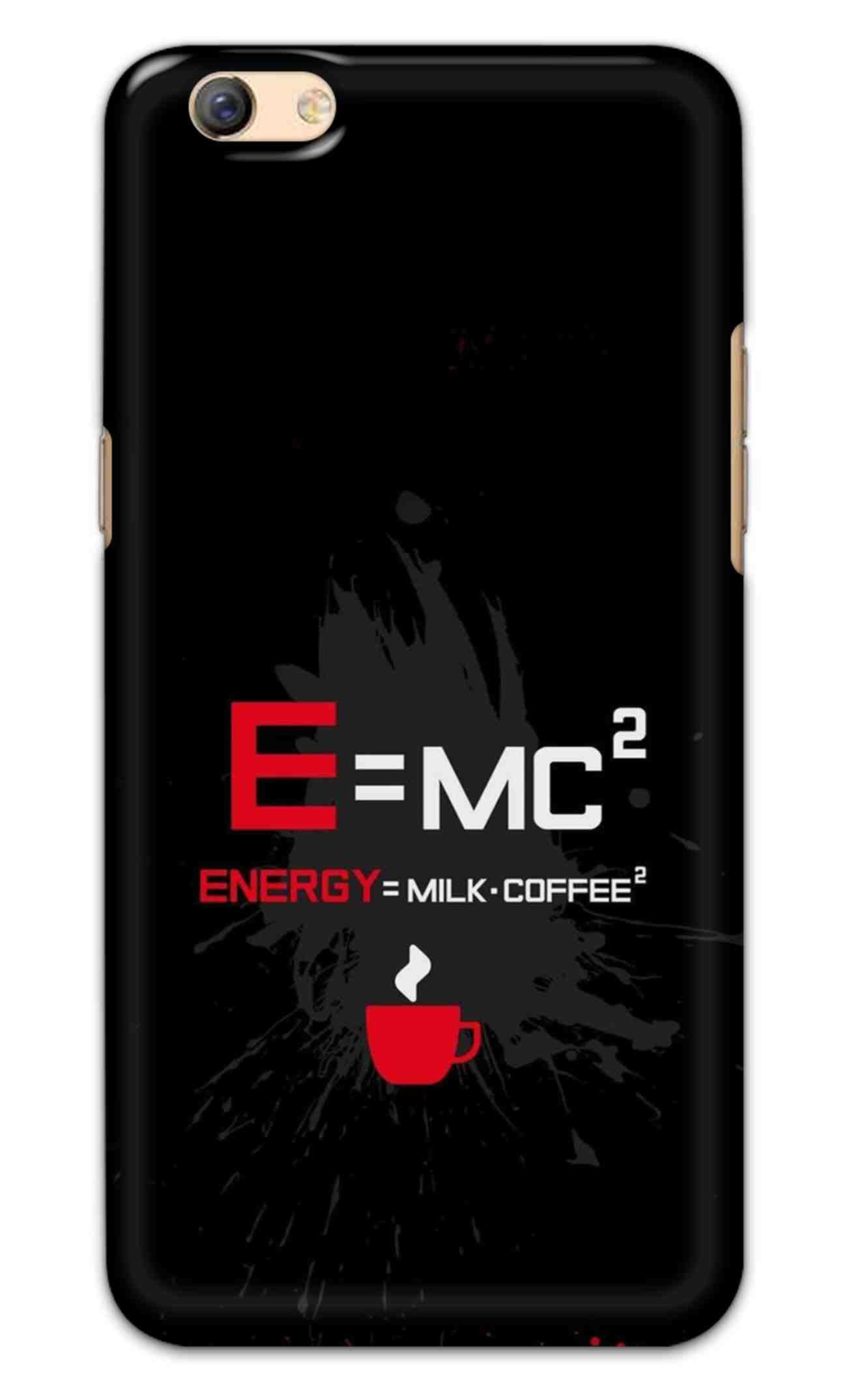 NDCOM for Oppo F3 Plus Back Cover Energy Milk Coffee Printed Hard Case