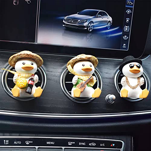 Image of Cute Duck Car Vent Clips,Air Outlet Fresheners Perfume Clip,Funny Aroma Diffuser Auto Interior Accessories for Women Girls (Rich Duck)