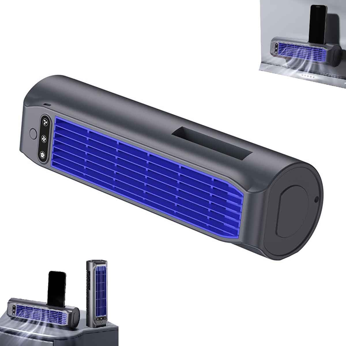 Ventilateur rafraîchisseur d'air 3 vitesses Cooling Aces avec écran LED et batterie