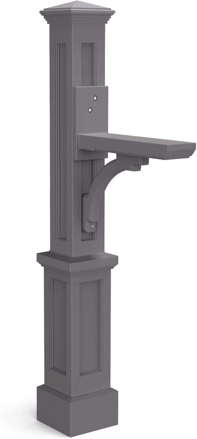 Mayne 5813-GRG Newport Plus Graphite Grey Mail Post