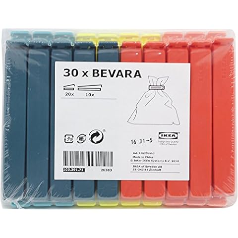 Ikea Bevara Sealing Clip Multicolor, IKEA-Bevara-Clip-Multicolor-1pk Cover