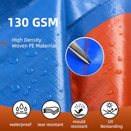Lona de protección impermeable multiusos para funda protectora azul 6
