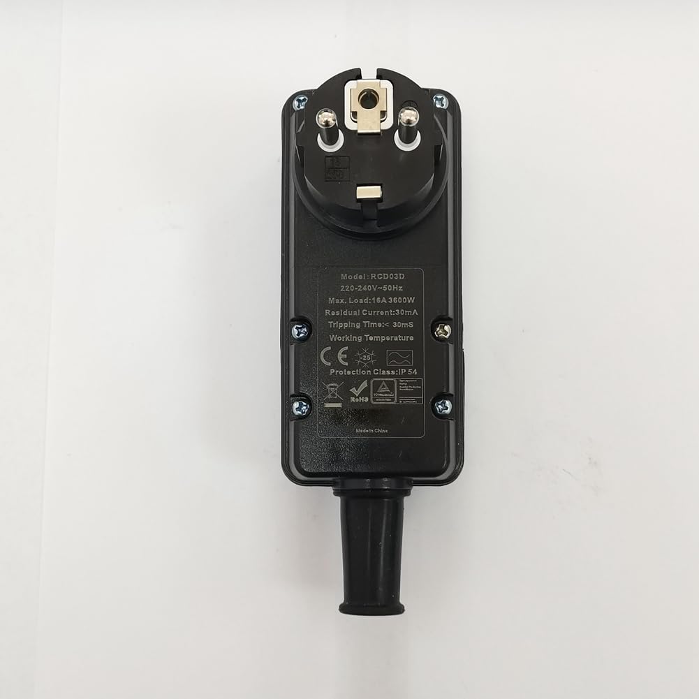 Plug-in RCD 30 MA Protection différentielle Prise de sécurité pour connecteurs fixes Pour alimenter les câbles en plein air Alimentation électrique