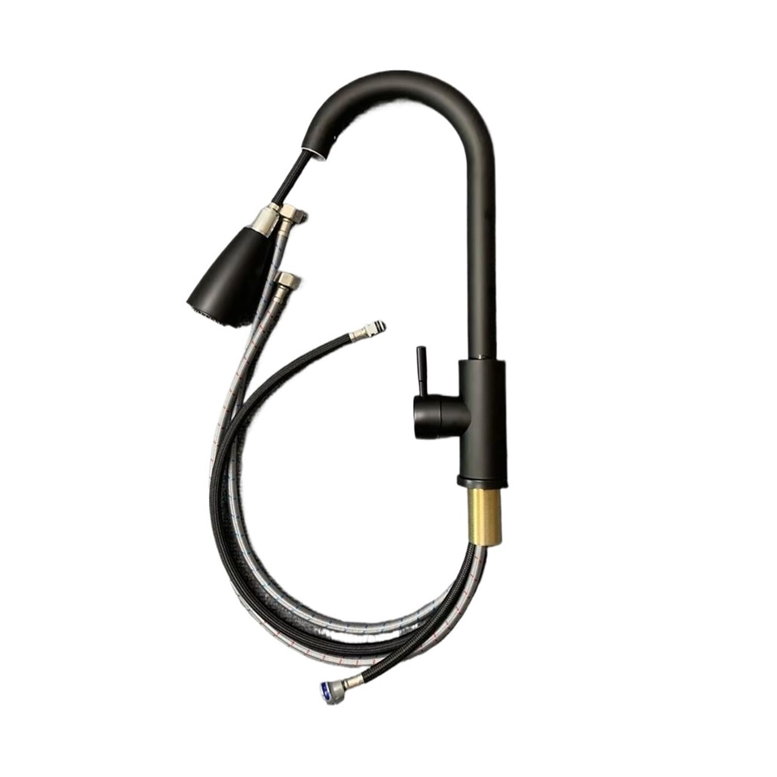 1 Set of Kitchen and Balcony Sinks with Cold and hot Pull-Out Stainless Steel Faucet for Vegetable Washing Basin