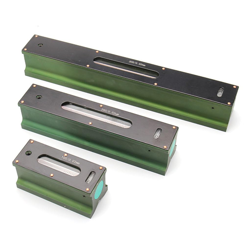 Strumento di misurazione industriale, 100 mm, 0,02 mm, livella con scanalatura a V, strumento di precisione in acciaio al tungsteno (200 mm)