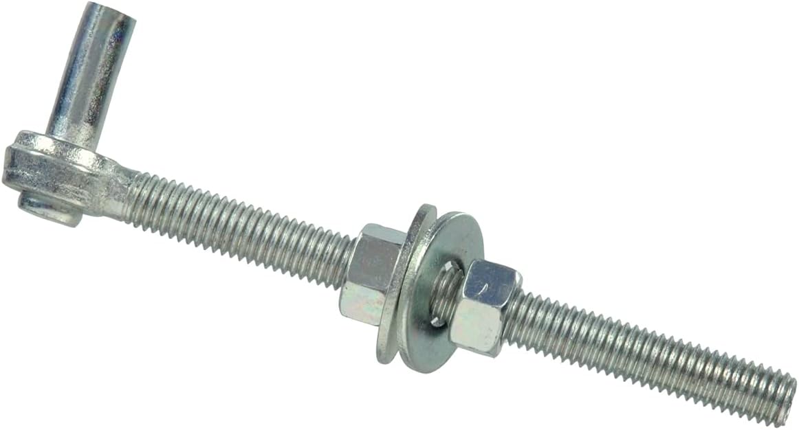 Hardware Essentials Gate Bolt Hook Zinc, Steel (3/4" x 10")