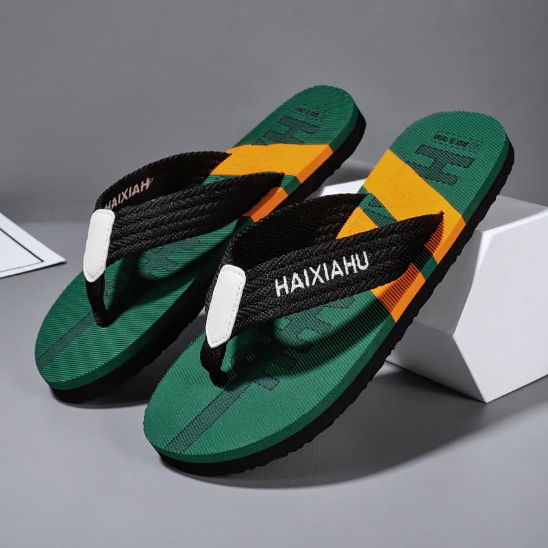 Men's Flip-Flops, Thongs Sandals Comfort Slippers for Beach Non-Slip Gym Pool Dorm Water Sandals Flip Flops3