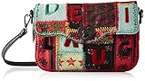 umhängetasche patchwork leder Praktisch Desigual Damen Bag Patch 1970 Amorgos Umhängetasche, Grün (Green Aloe), 16x6x26 cm