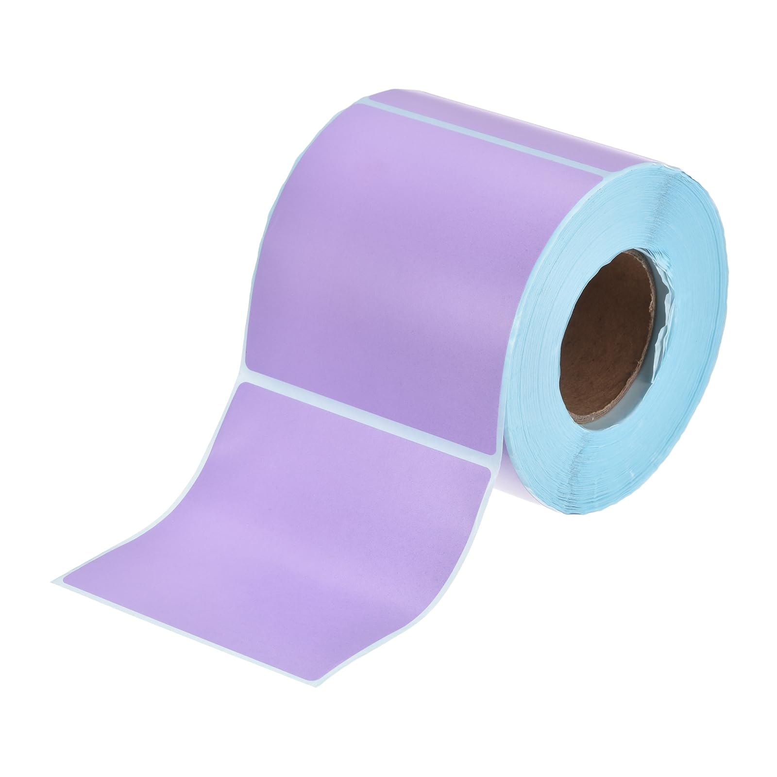 PATIKIL 500 Pcs Color Direct Thermal Labels, 3 x 3'' Barcode Printing Stickers Colorful Sticker Labels for Barcode Thermal Printers Warehouse Retail Shipping Address Labeling, Purple โ image 1