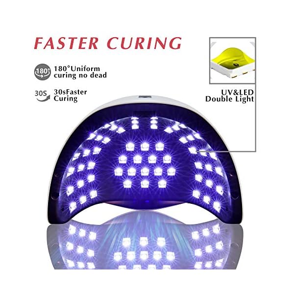 FINGART-UV-Led-Nail-Lamp-150w-57pcs-Dual-Light-Beads-Nail-Dryer-4-Timer-Setting-Gel-Nail-Polish-Lights-Curing-Gel-Nail-Lamp FINGART UV Led Nail Lamp 150w, 57pcs Dual Light Beads Nail Dryer 4 Timer Setting Gel Nail Polish Lights Curing Gel Nail Lamp