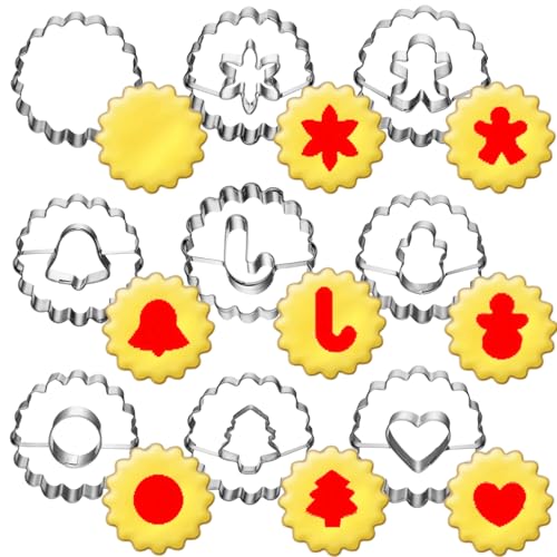 UKoosien Weihnachten Linzer Ausstecher Set-9...