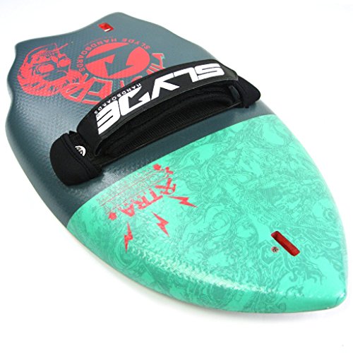 SLYDE Hipster Wedge Body Surfing handboard/Handplane with Embedded Camera Attachment, Leash Plug and Adjustable handstrap (Blue,Green,red)