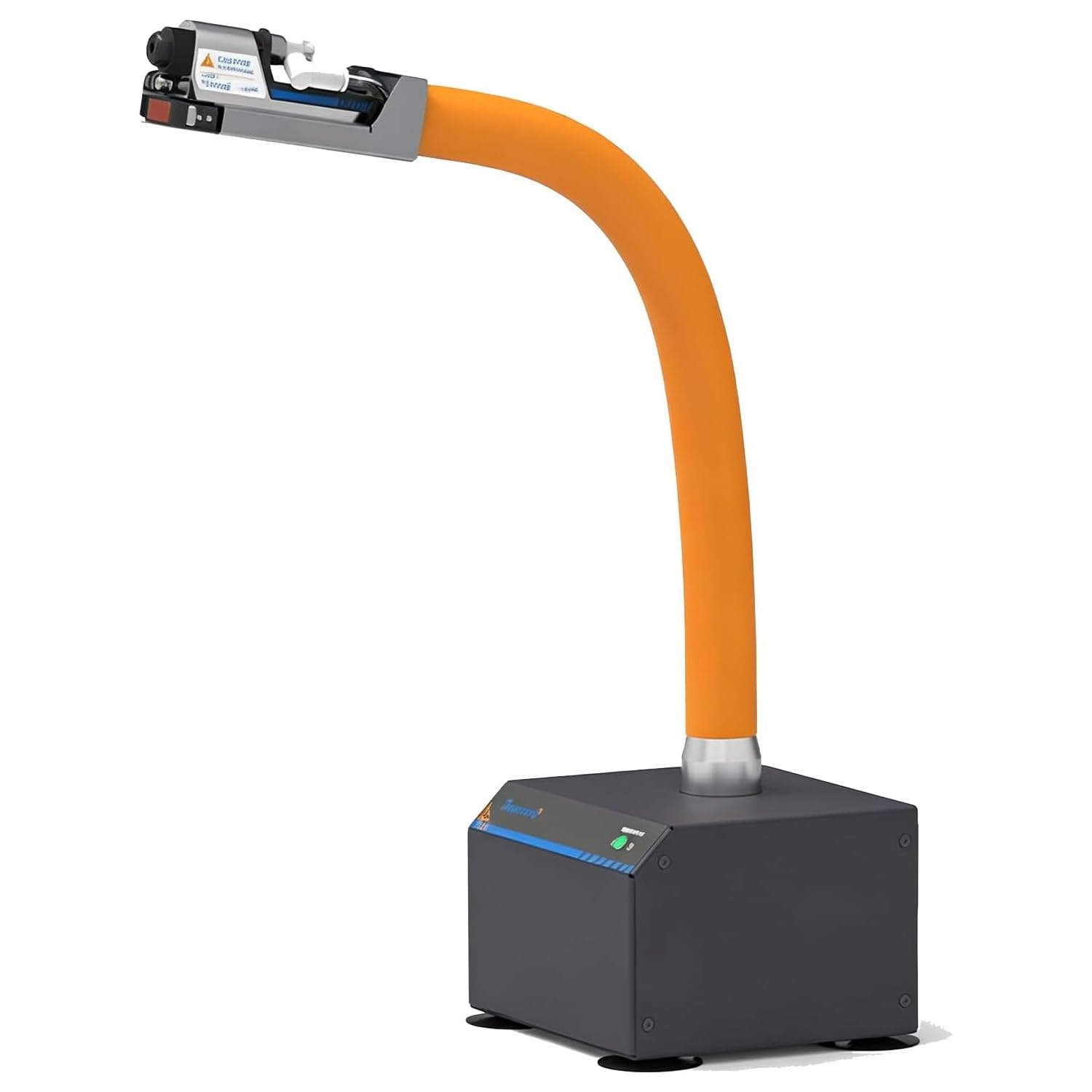 Eliminatore di Elettricità Statica con Rilevamento Automatico, Pistola Ad Aria Antistatica, Tubo A Forma di Serpente Lungo 350 Mm, Flusso d'Aria Regolabile, per Riparazioni Elettroniche
