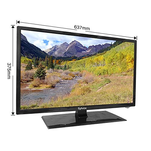 Image of SYLVOX 27 Inch Smart TV 12 /24 Volt TV 1080P FHD RV TV Android 11.0 Built-in Digital Video Disc Player with WiFi, Wireless Connection and Digital Noise Reduction Function