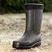 CLIMBR Leichte Gefütterte Gummistiefel Thermo Damen EVA warme Winter Stiefel Gr 36-42 mit Futter (Schwarz, 39)