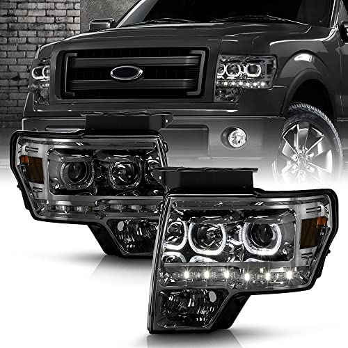 ACANII LED Halo Projector Headlights for 2009-2014 Ford F-150