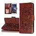 Produktbild HMTECH Huawei Y5 2019 Hülle,Für Huawei Y5 2019 Handyhülle Prägung Mandala-Blume Flip Case PU Leder Cover Magnet Schutzhülle Tasche Skin Ständer Handytasche für Huawei Y5 2019,LD Mandala Brown