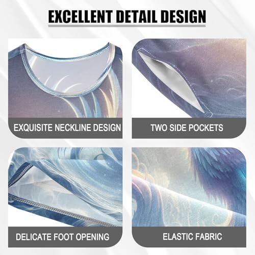 Pajama Sets Short Sleeve Ice Phoenix Soft Cotton Summer Sleepwear 2 Piece PJS Size 5-14T3