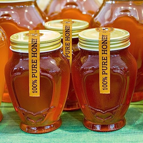 Lincia XIA1465 1000 Pcs Honey Labels 1 X 9 Inches Safe Secure Tamper Evident Seals Stickers Pure Honey Tamper Proof Stickers For Bottle Lid Coffee Milk Honey Jars Drink Food Delivery Freshness thumb #5