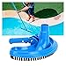 Basen Ssanie Próżniowa Głowy Szczotka Cleaner Half Moon Elastyczny Basen Zakrzywiona Ssawka Czyszczenie Narzędzie Czyszczenie Ssanie (Color : Blue)
