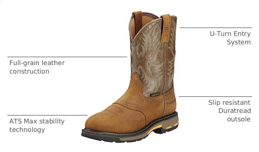 Image of Ariat Men's Groundbreaker Wide Square Toe Waterproof Work Boot