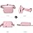 Fanny Belt Bag Waist Pack Crossbody Bags Bum Bag for Running Hiking Travel Workout Adjustable Strap for Women -pink
