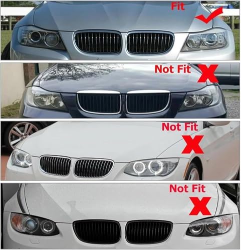 Calandre de voiture pour BMW E90 E91 au design sport et finitions soignées - 3