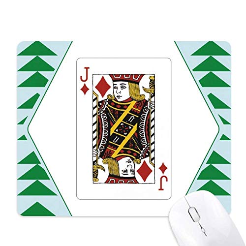 Tapis de souris green pine tree diamond j cartes tendance caoutchouc antidérapant