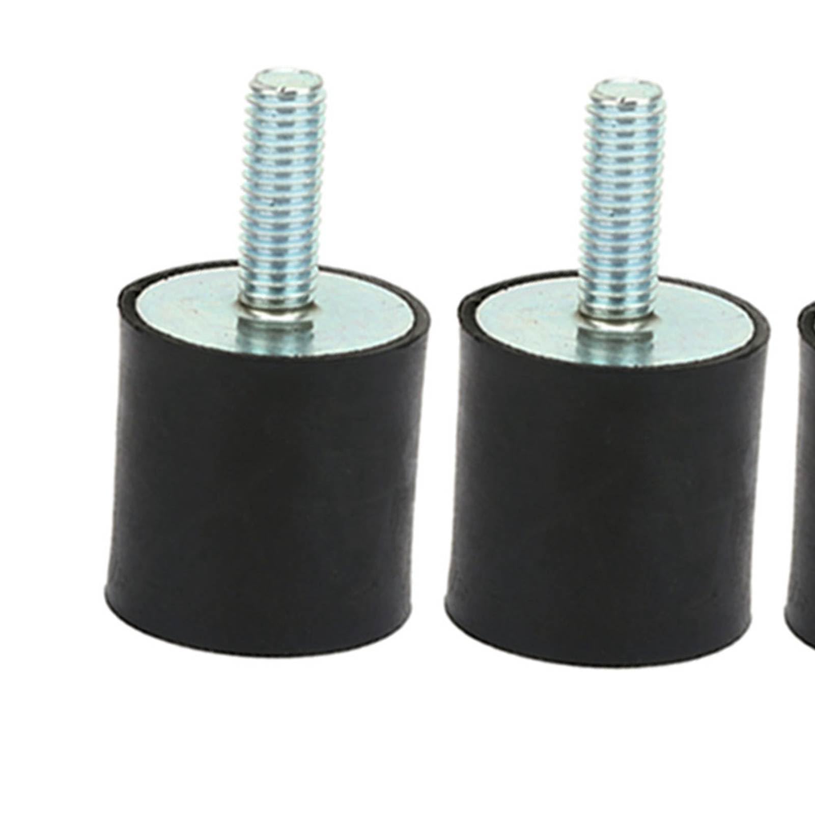 4er Set M8 Gummilager – Silentblock Stoßdämpfer 30x30 Mm, Mit Schrauben, Für Kompressoren, Motoren & Co.