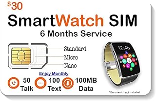 Smart Watch SIM Card - Compatible with 4G GSM Smartwatches and Wearables