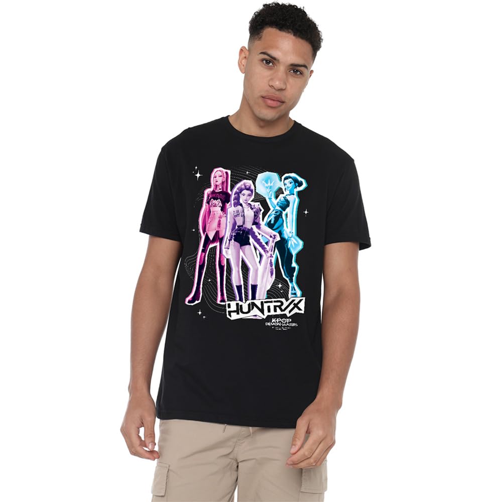 Kpop Demon Hunters Huntrix Scrapbook Homage Unisex T-Shirt, Black, XX-Large
