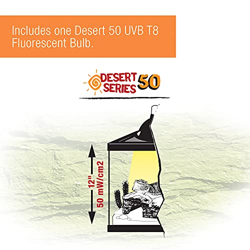 Zilla Reptile T8 Slimline Desert Pet Habitat Light Fixture with 15 Watt Fluorescent Bulb, 18 Inches - Image 6