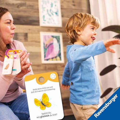Ravensburger 12034057 Play+ Spiel und Mach mit! Karten: Entdecke die Gefühle - Activity Karten für Kleinkinder, Spielzeug ab 24 Monaten