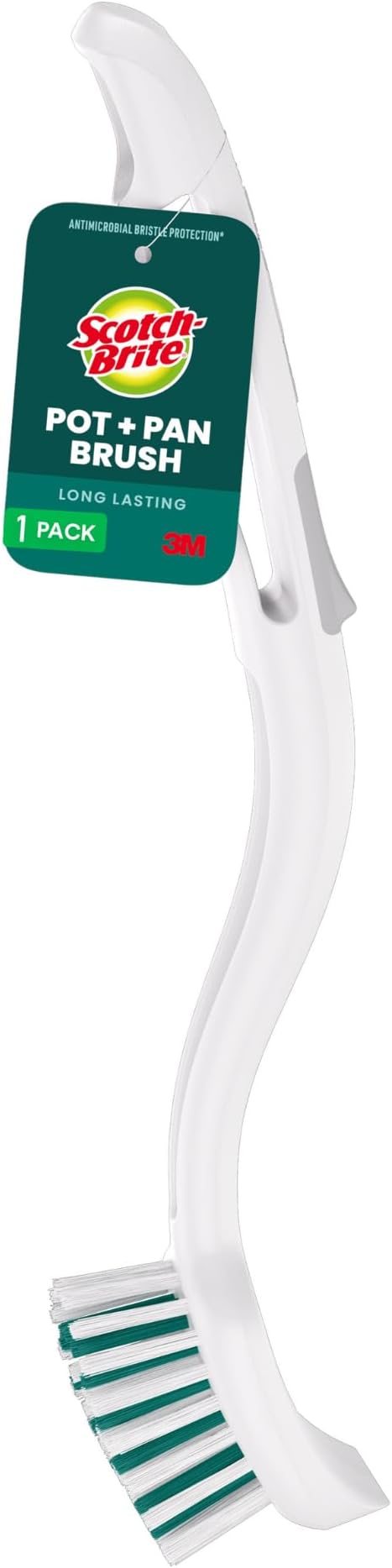 Scotch-Brite Pot Pan and Dish Brush, 1 unit/pack | Multicolor | Cleaning Brush | Dishes Brush | Small & Versatile Cleaning Tool with Long Lasting Bristles