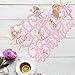 Floral Birthday Cake Decor - Pink Fairy Cake Toppers, Cake Picks & Decoration for Fairy-themed Events