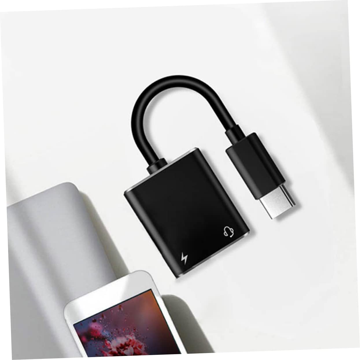 Hemobllo 4stücke USB c Zu Audioadapter Mit Pd Schnellladung Tragbarer USB c Splitter Für Kopfhörer Mikrofon Kompatibel Mit Smartphones Tablets Pcs Langlebiges Design