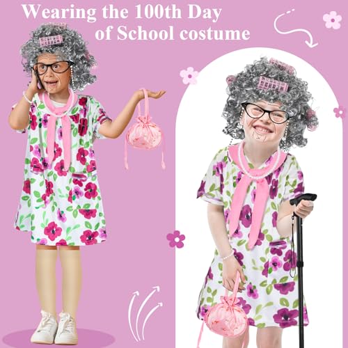 Disfraz de Abuelita para Niñas 8-10 Años miniatura 5