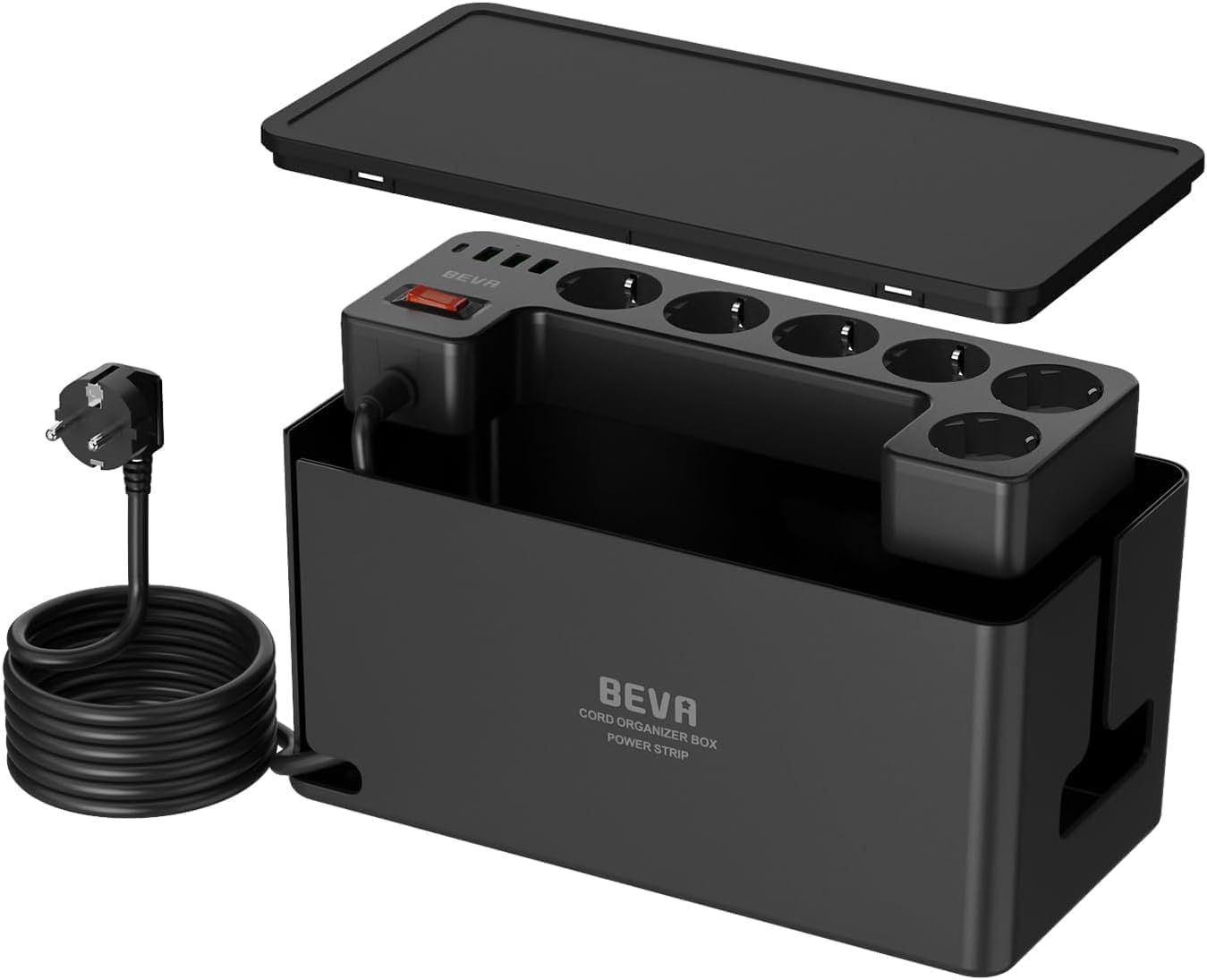 BEVA Kabelbox mit Steckdosenleiste