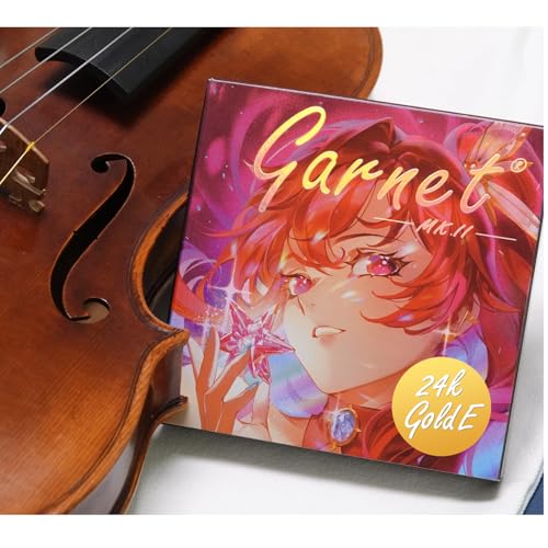 4/4 Violinensaiten, mittelgroßer synthetischer Kern, silberumsponnen D & G, Aluminiumumwicklung A, Gold E, satter Klang, verbesserte Brillanz, Leistung und Projektion, professionelle Saiten