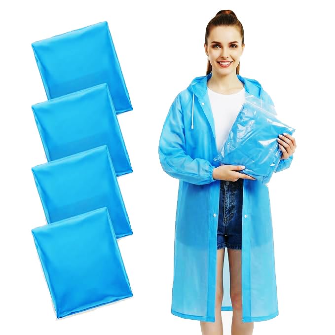 Poncho de pluie imperméable réutilisable pour homme et femme