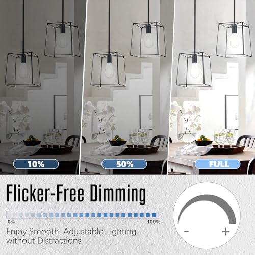 GvvooHome Edison Bulbs Dimmable, E26 LED Bulb 60 watt Equivalent, Cool White 4000K, ST58 Vintage Light Bulbs, 90+ CRI, 6W 600LM, E26 Medium Base, Clear Glass, 24 Pack by GvvooHome - Image 3