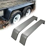 HECASA Tandem Axle Trailer 10-1/4'x72-7/8'x13' Fit 13'-15' Tires Car Hauler Trailer,Cargo Trailer,Utility Trailer,Landscape Trailer Heavy Duty Unpainted Steel Diamond Fenders Tread Plate (2 Fenders)