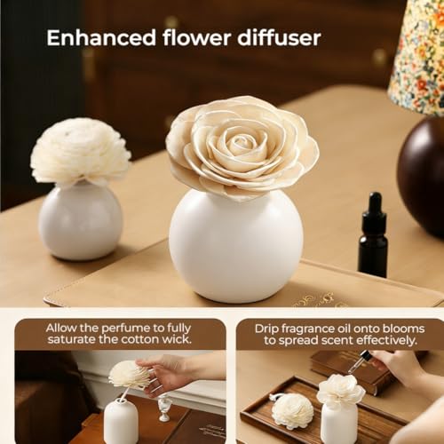 Difusor de Varetas con Flores de Madera Aromaterapia miniatura 5