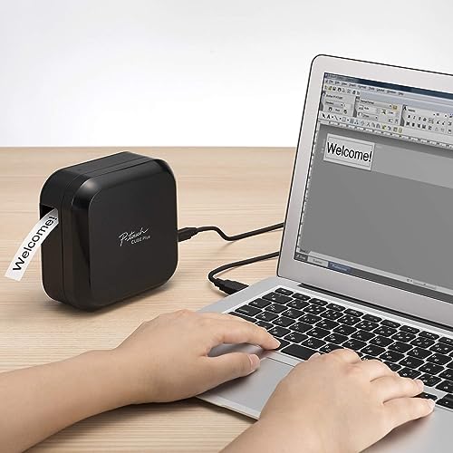 Brother PT-P710BT P-Touch Cube Plus: PC and Mobile Connectable Label Maker with Bluetooth Wireless Technology image 7