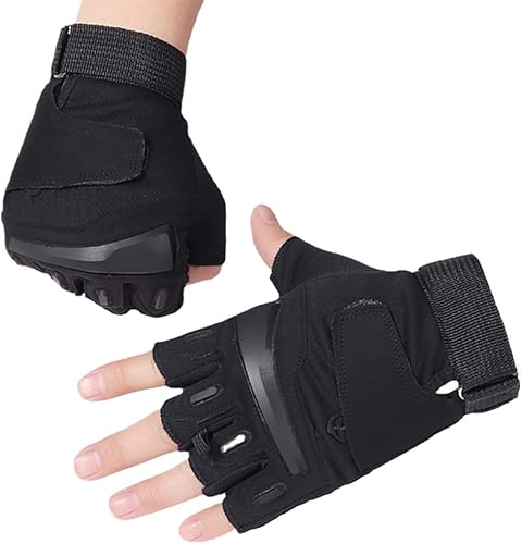 Miniatura 2 de 2 pares de guantes deportivos de ciclismo, guantes de medio dedo, guantes transpirables para estudiantes, guantes sin dedos, resistentes al