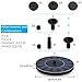 TOMONOLO Solar Fountain, Solar Bird Bath Fountain 1.4W Free Standing Solar Water Pump Kit for Birdbath, Fish Tank, Pool, Garden
