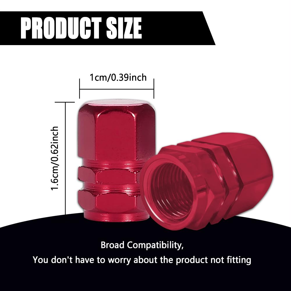 4Pcs Car Tire Valve Stem Caps - Key Features