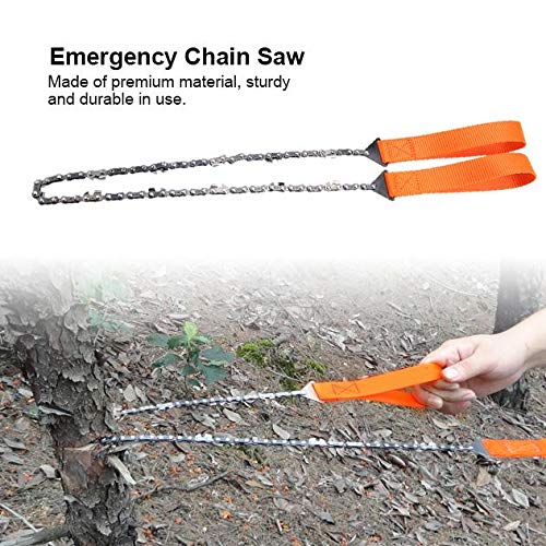 40.6inch Survival Chainsaw Pocket Hand,motosierra de bolsillo Portable Handheld Survival Chain Saw, for Camping Hiking Gardening and Outdoor Emergency with Carry Pouch
